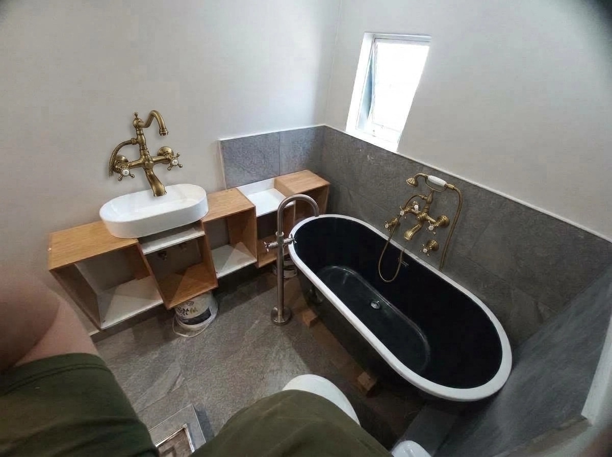 Bathroom interior in no_style style — photo by GenRoom AI