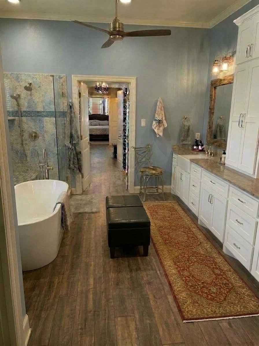 Interior design in Modern Farmhouse style — Bathroom by GenRoom AI