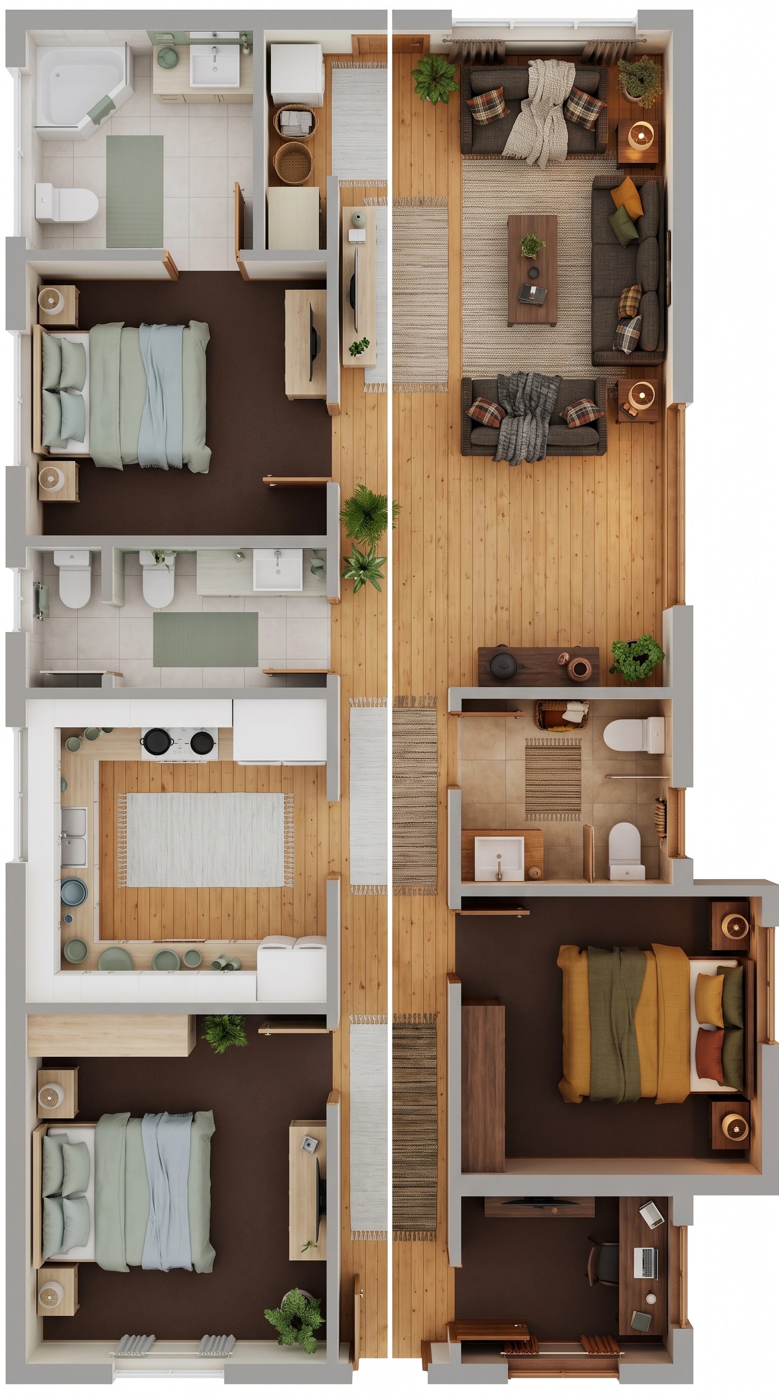 Scandinavian Soggiorno design — interior photo by GenRoom AI