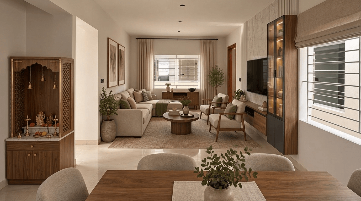 Contemporary Living Room design — interior photo by GenRoom AI