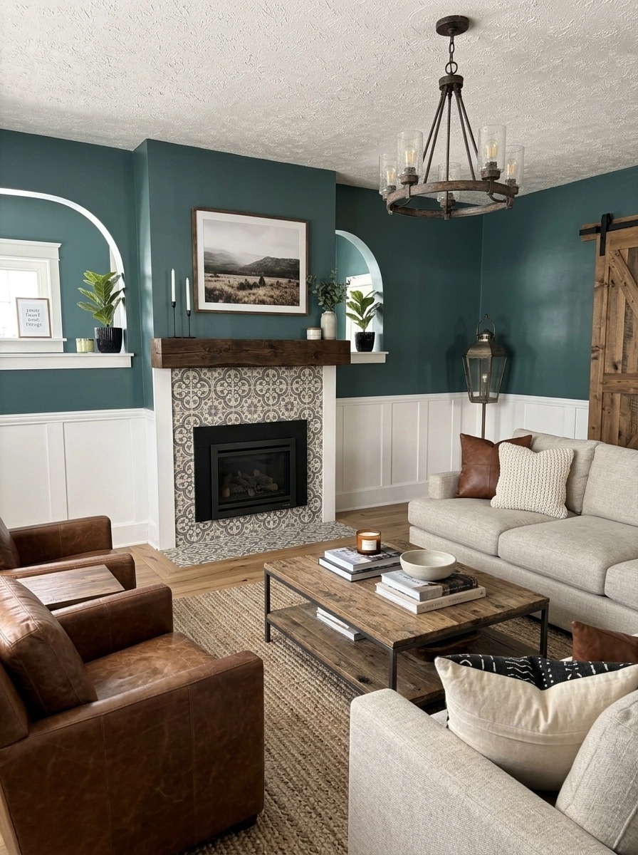 Modern Farmhouse Salon design — interior photo by GenRoom AI