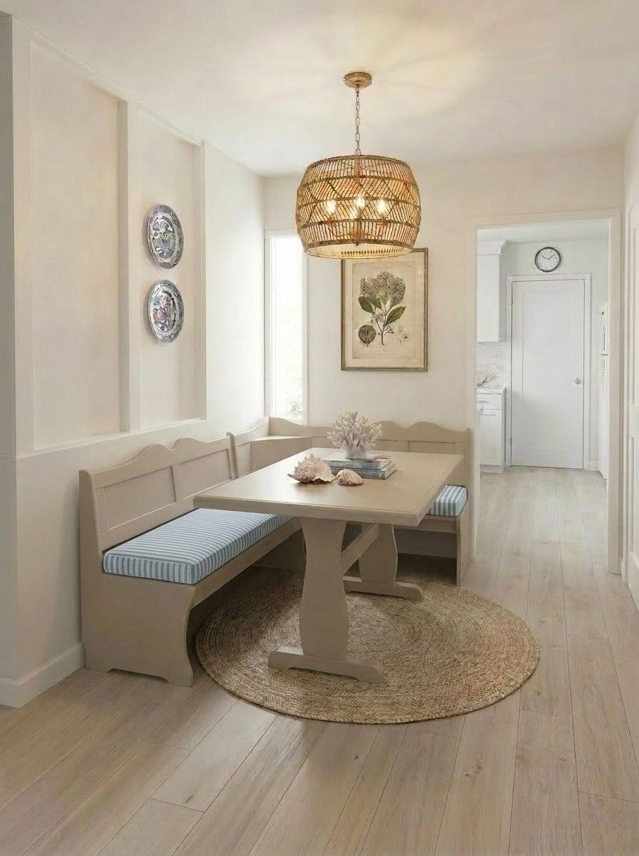 Interior design in Coastal / Hamptons style — dining_room by GenRoom AI