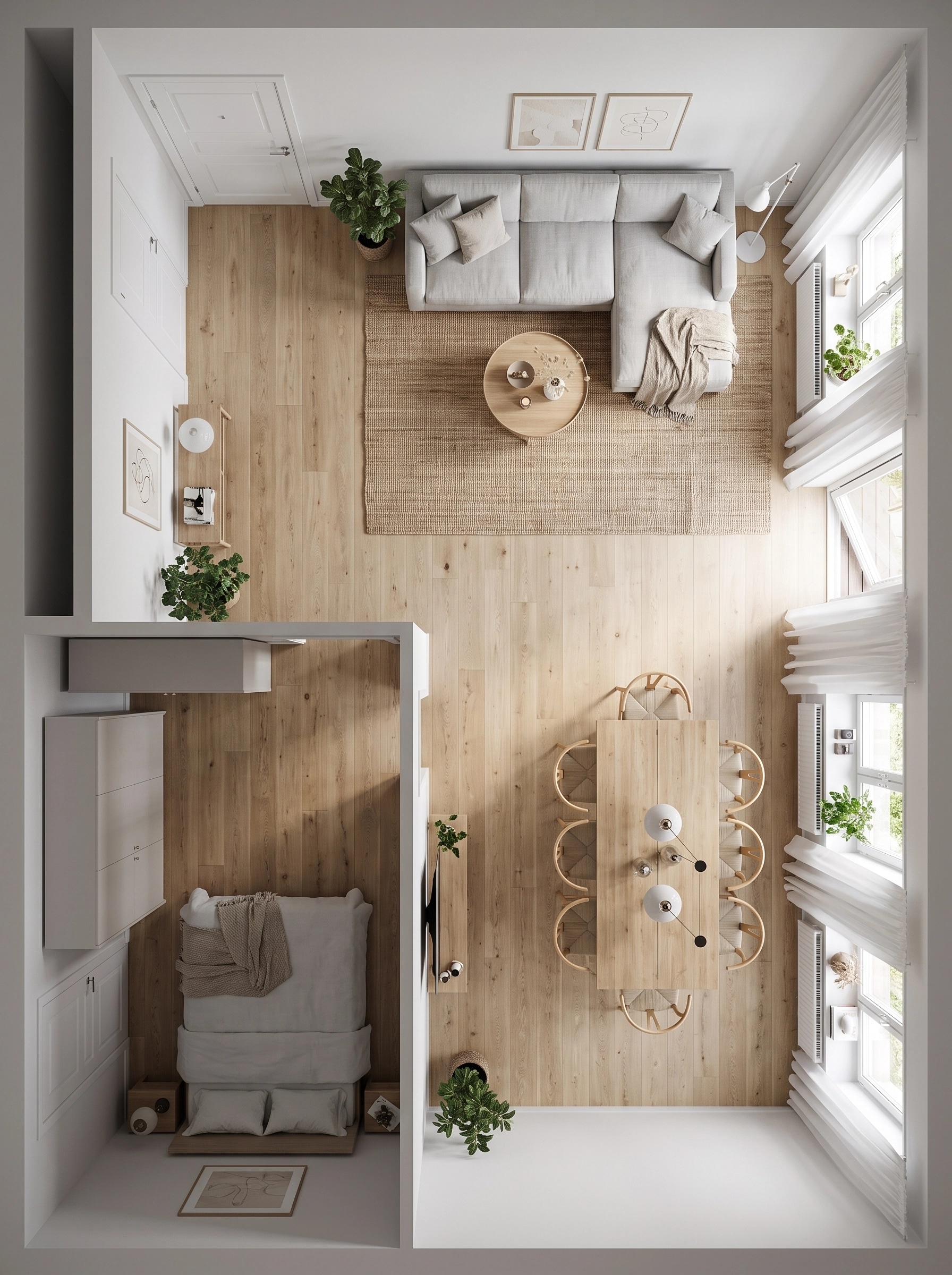 Scandinavian Living Room design — interior photo by GenRoom AI