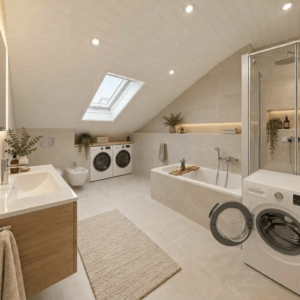 Bathroom interior in no_style style — photo by GenRoom AI