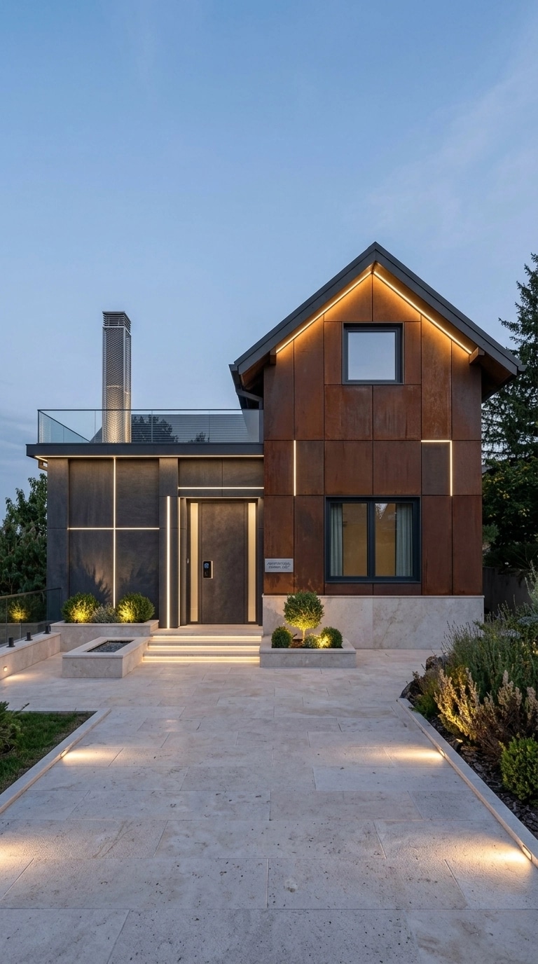 Hi-Tech Facade Facade design — facade photo by GenRoom AI