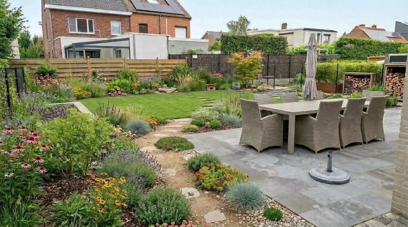 Landscape design in Eco Natural Garden style — Yard by GenRoom AI