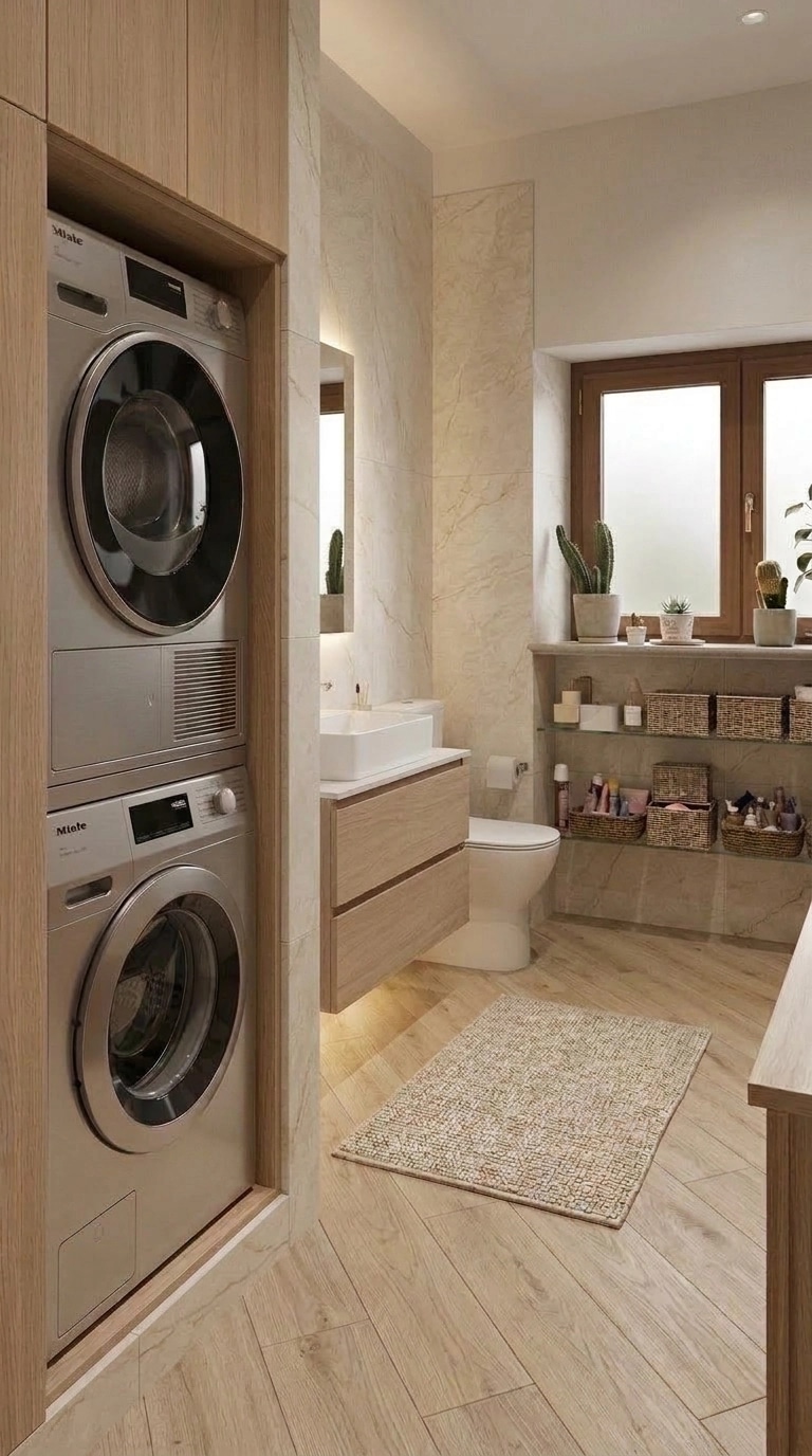 Interior design in Scandinavian style — Bathroom by GenRoom AI