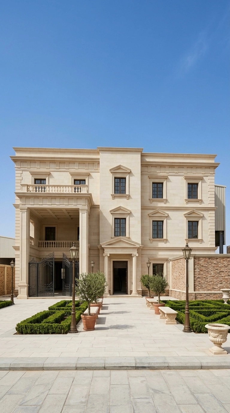 Facade design in Neoclassic Facade style — Facade by GenRoom AI