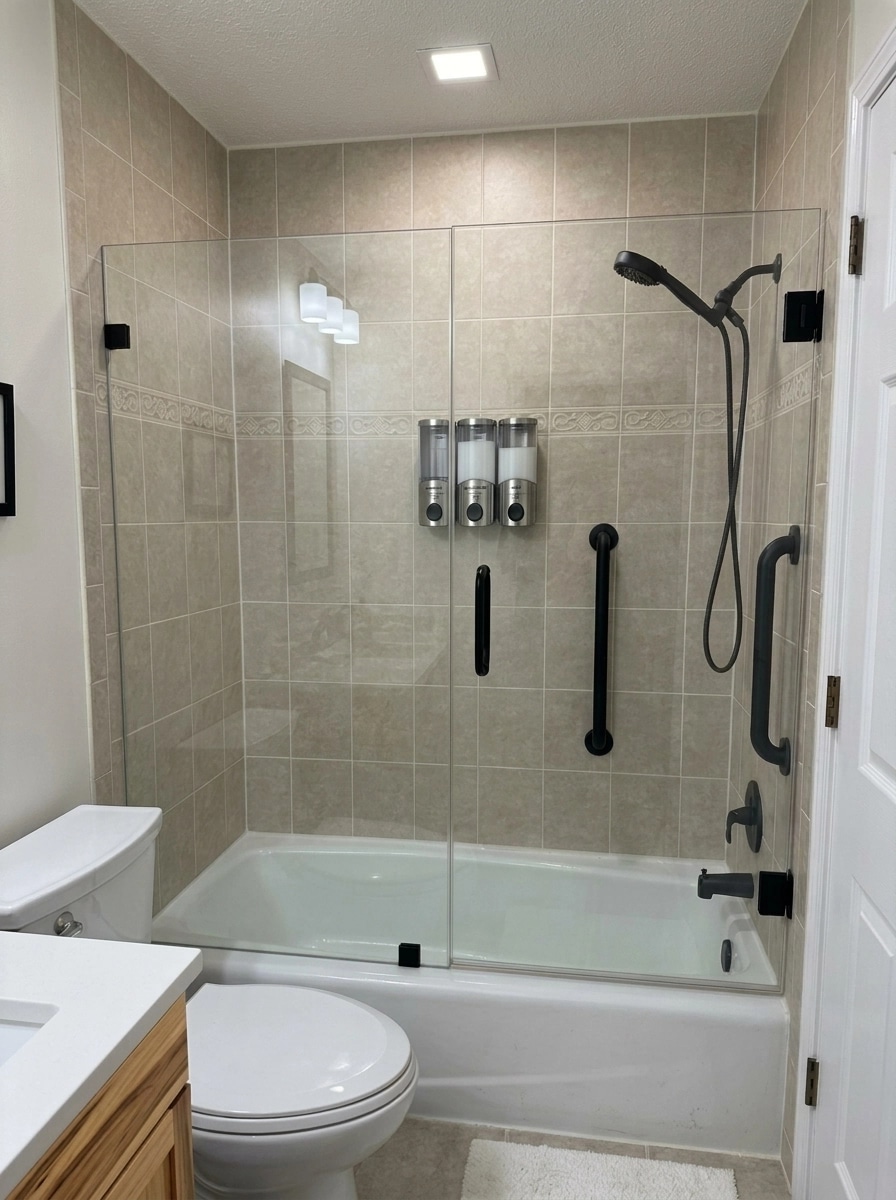 Bathroom interior in no_style style — photo by GenRoom AI