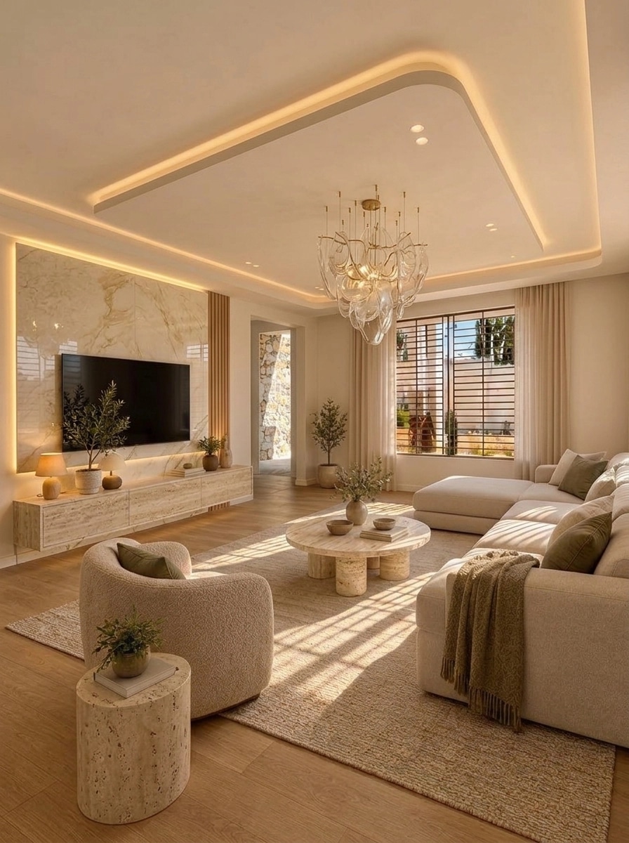 Interior design in Minimalism style — Living Room by GenRoom AI