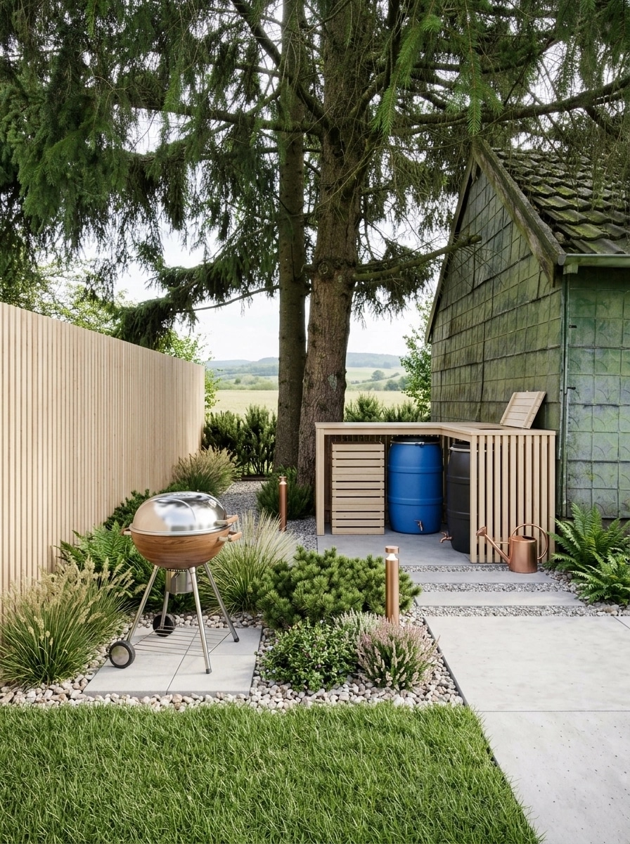 Landschaftsdesign im Scandinavian Garden-Stil — Garten von GenRoom AI