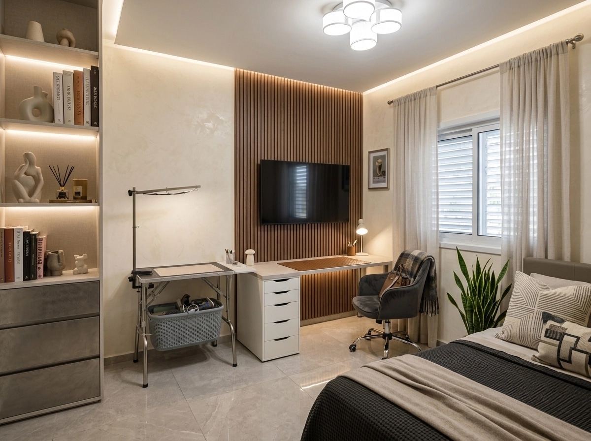 Contemporary Bedroom design — interior photo by GenRoom AI