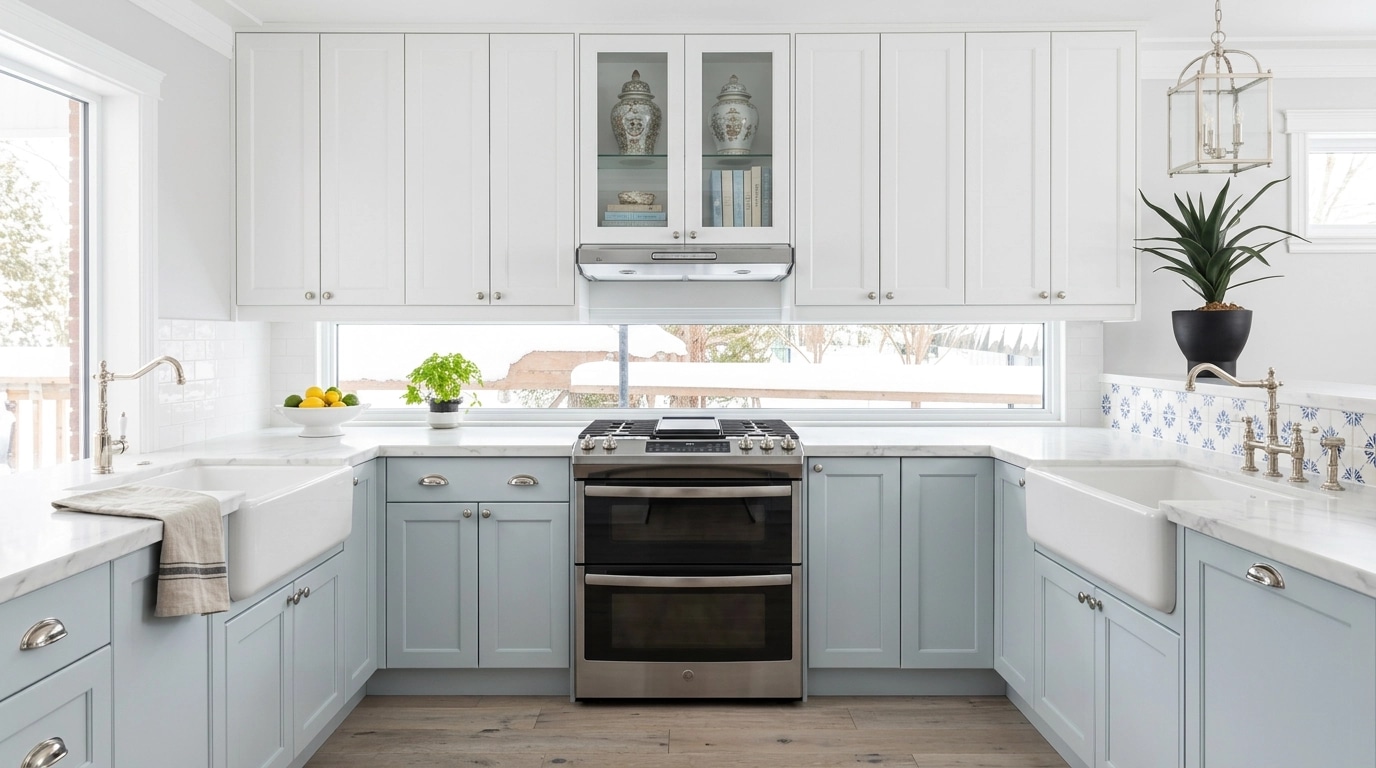Interior design in Coastal / Hamptons style — Kitchen by GenRoom AI