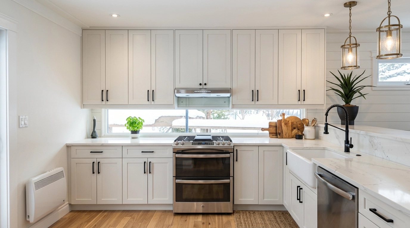 Modern Farmhouse Dapur design — interior photo by GenRoom AI