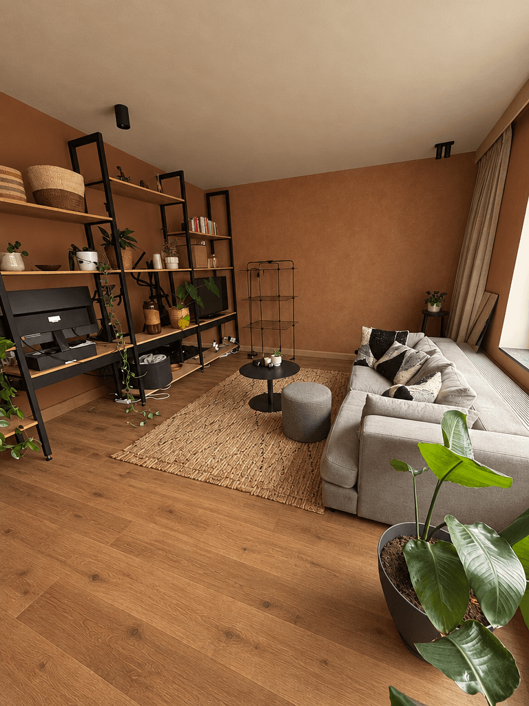 Interior design in Bohemian style — Living Room by GenRoom AI