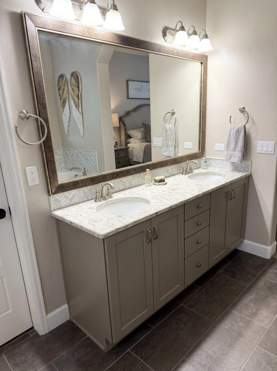Bathroom interior in Transitional style — photo by GenRoom AI