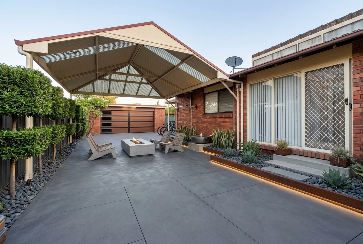 Landscape design in Minimalist Yard style — Yard by GenRoom AI