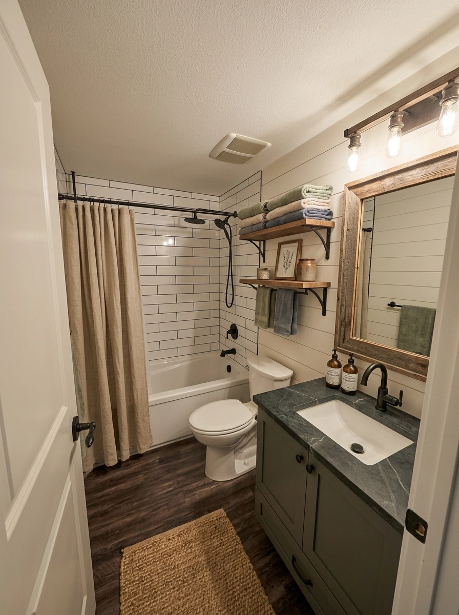 Interior design in Modern Farmhouse style — Bathroom by GenRoom AI