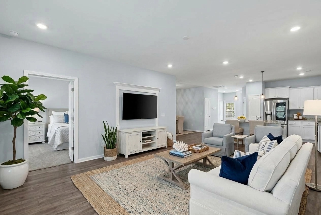 Interior design in Coastal / Hamptons style — Living Room by GenRoom AI