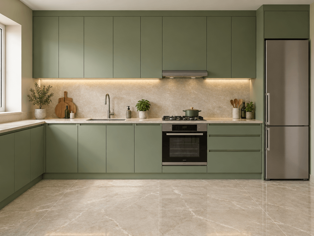 Kitchen interior in Contemporary style — photo by GenRoom AI