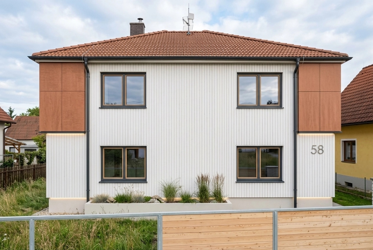 Scandinavian Facade Facade design — facade photo by GenRoom AI