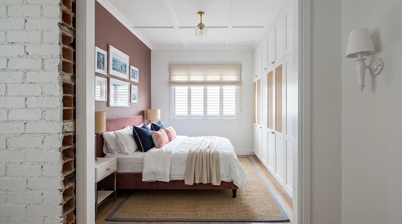 Interior design in Coastal / Hamptons style — Bedroom by GenRoom AI