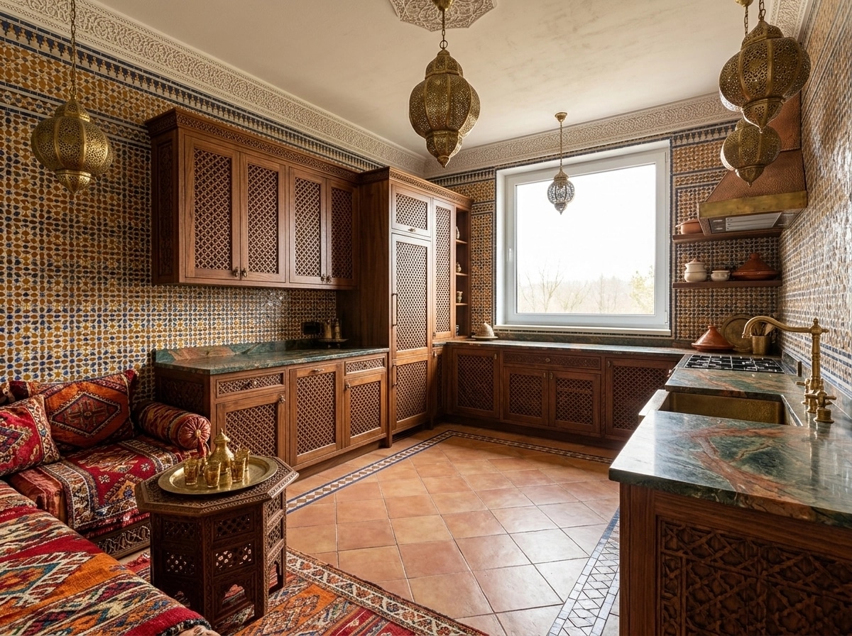 Interior design in Arabian / Moroccan style — Kitchen by GenRoom AI