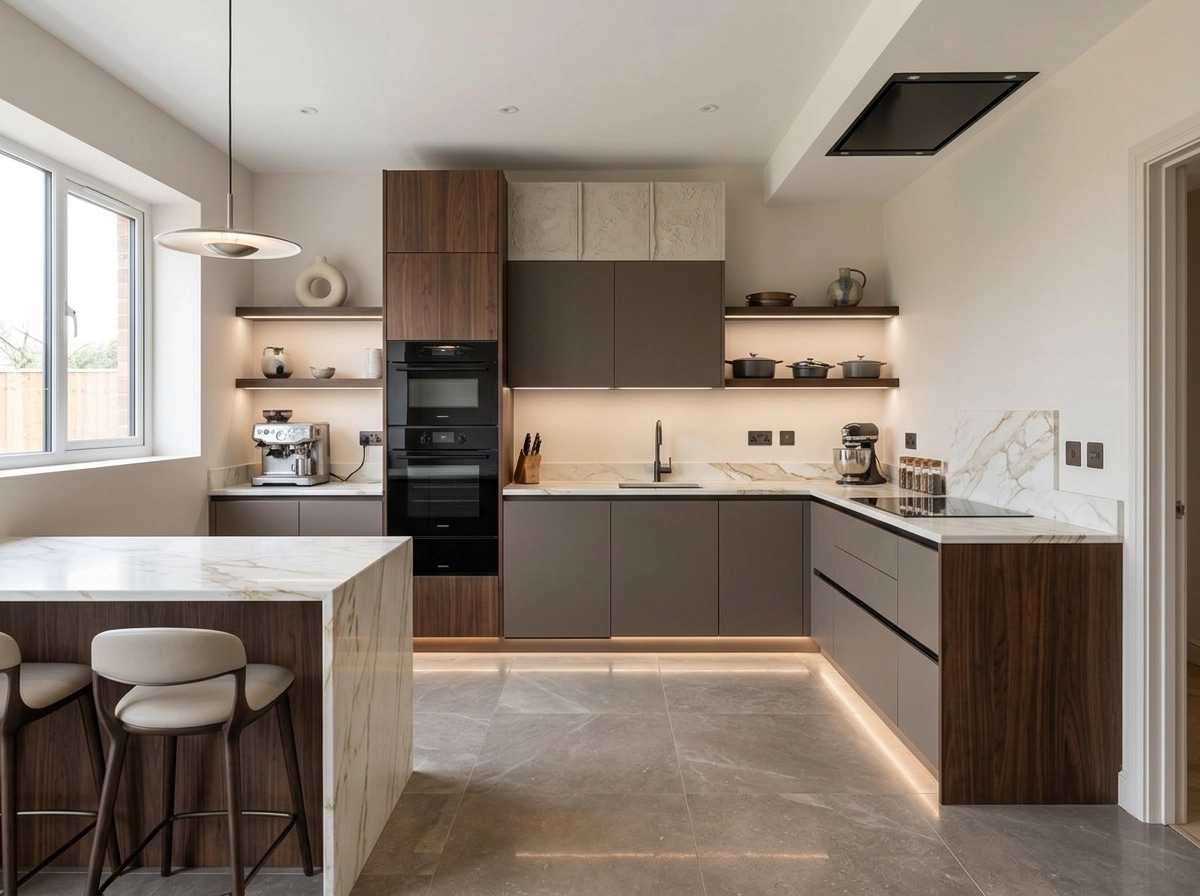 Kitchen interior in Contemporary style — photo by GenRoom AI