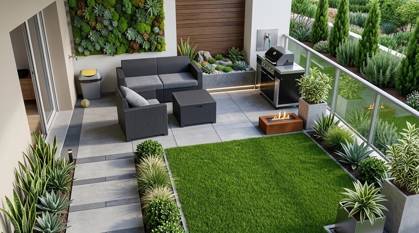 Contemporary Yard Yard design — yard photo by GenRoom AI