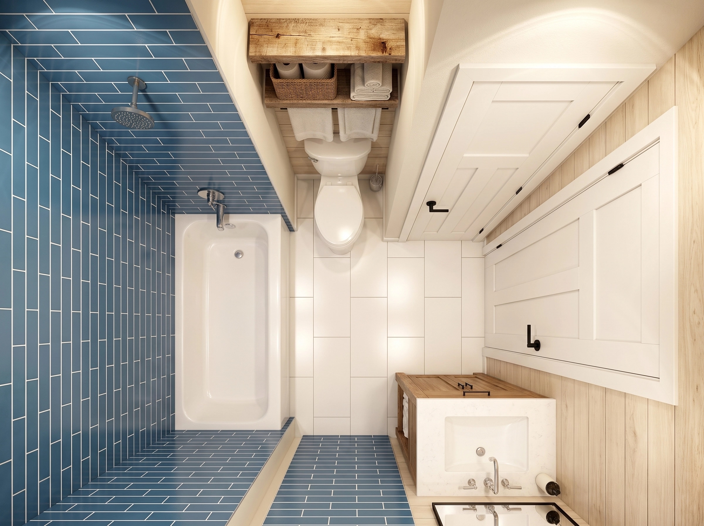 Interiördesign i stilen Modern Farmhouse — Vardagsrum av GenRoom AI