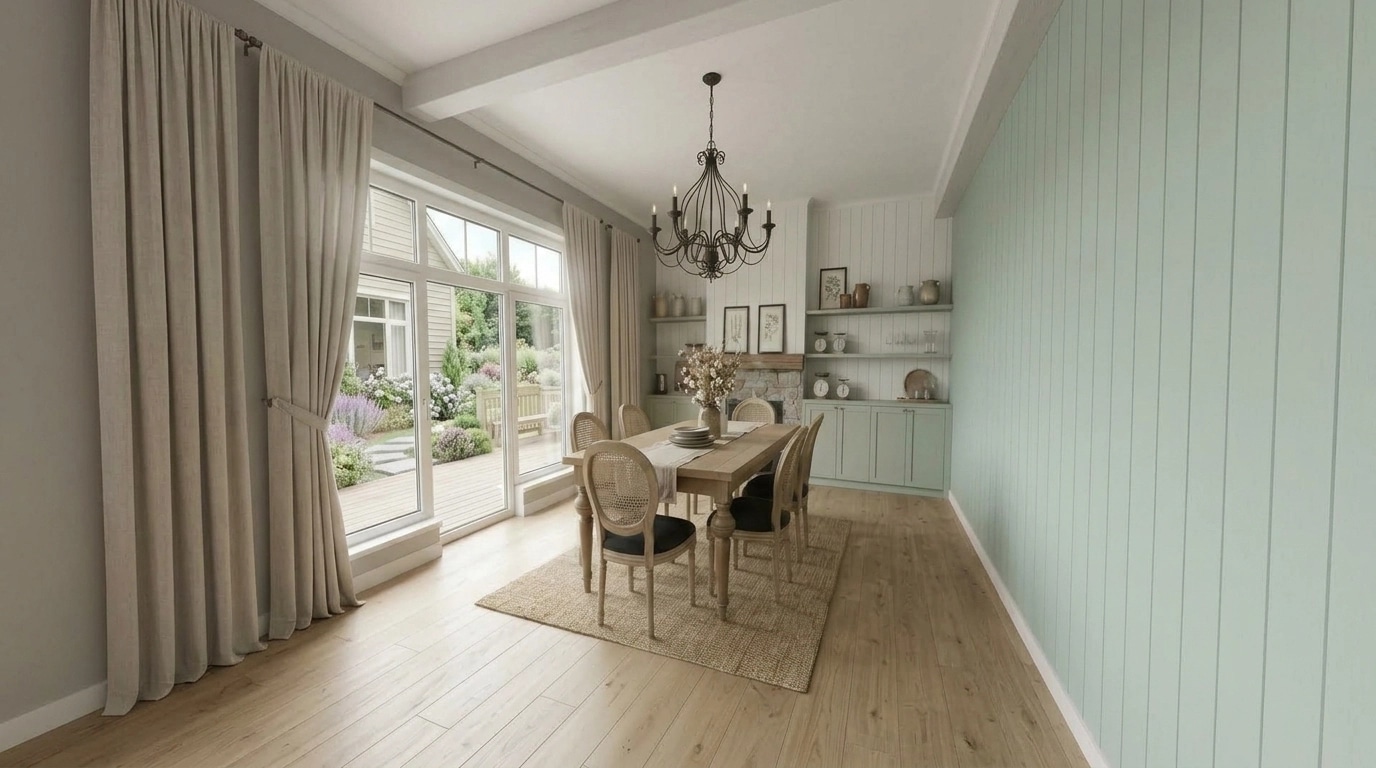 Interior design in Modern Farmhouse style — dining_room by GenRoom AI