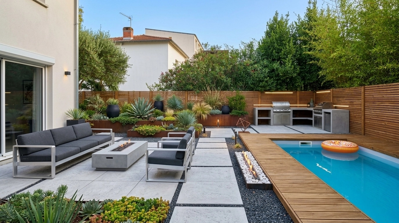 Contemporary Yard Yard design — yard photo by GenRoom AI