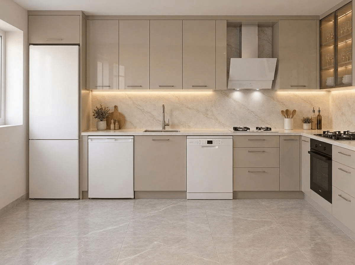 Kitchen interior in no_style style — photo by GenRoom AI