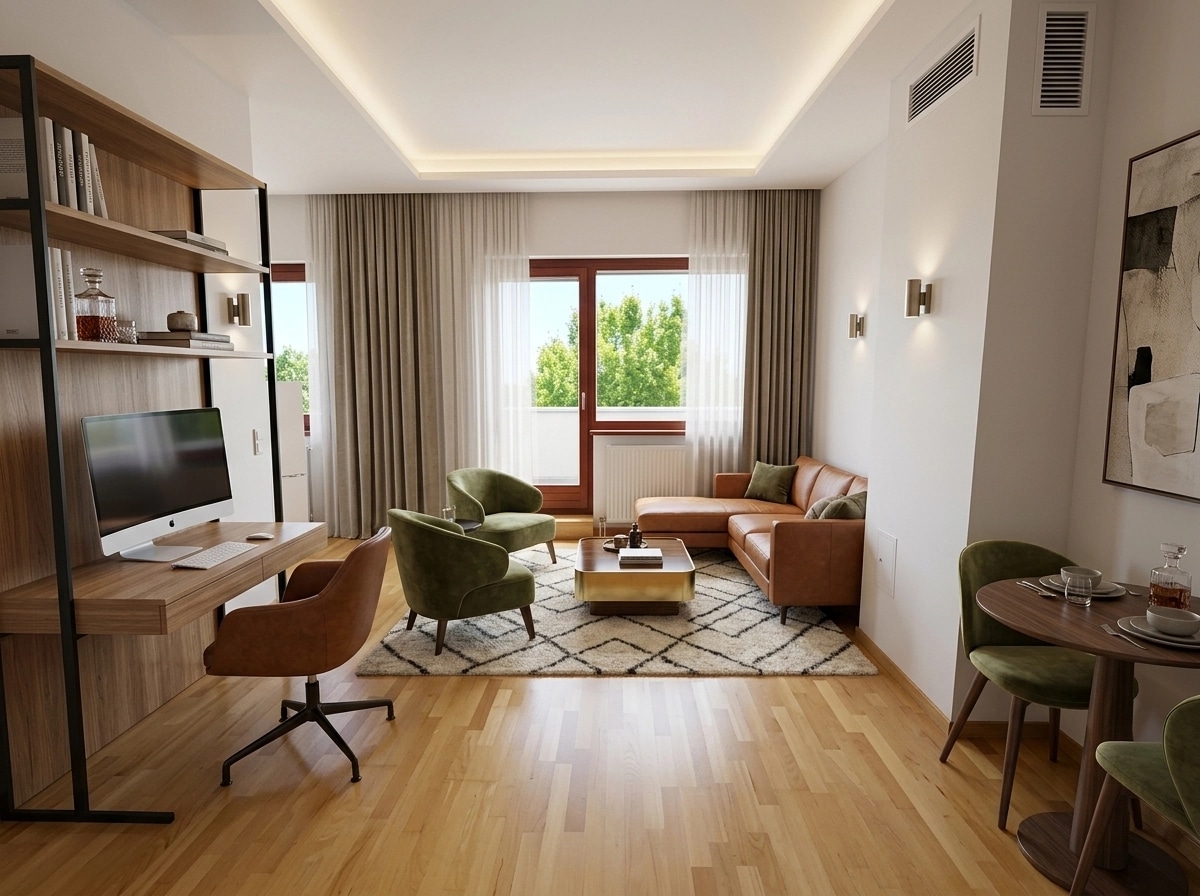 Interior design in Contemporary style — Living Room by GenRoom AI