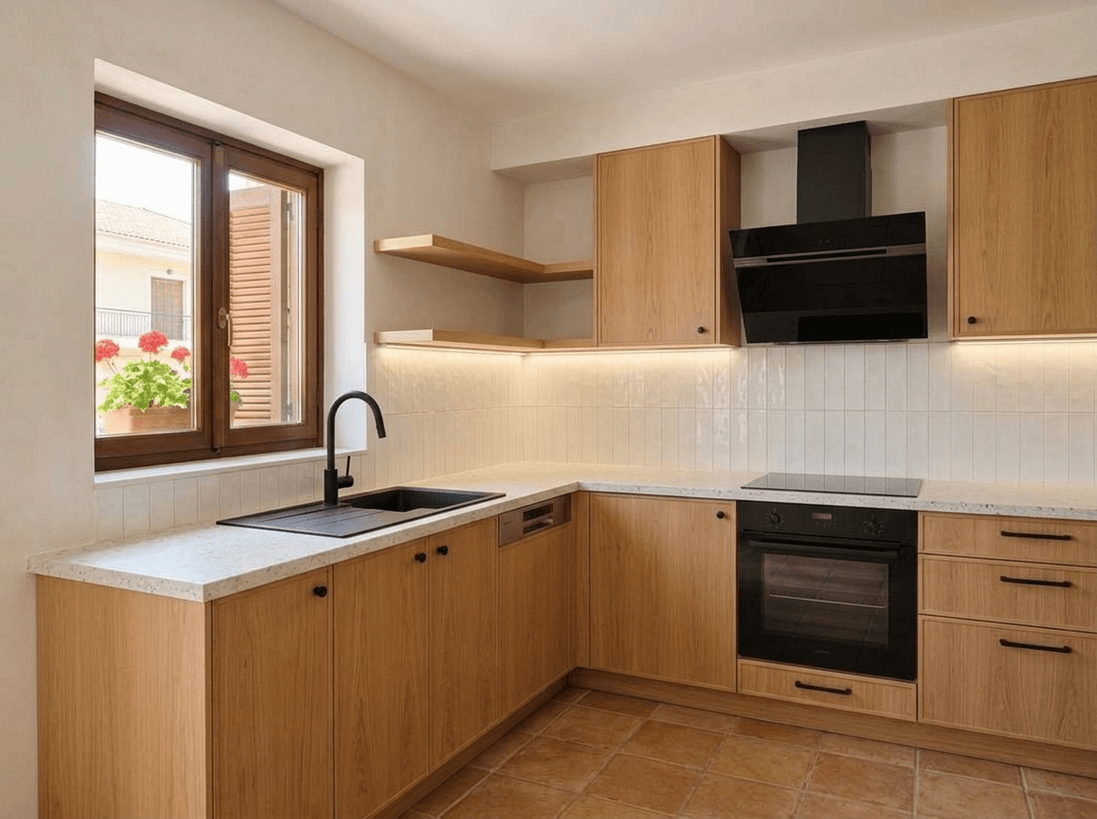 Interior design in Contemporary style — Kitchen by GenRoom AI