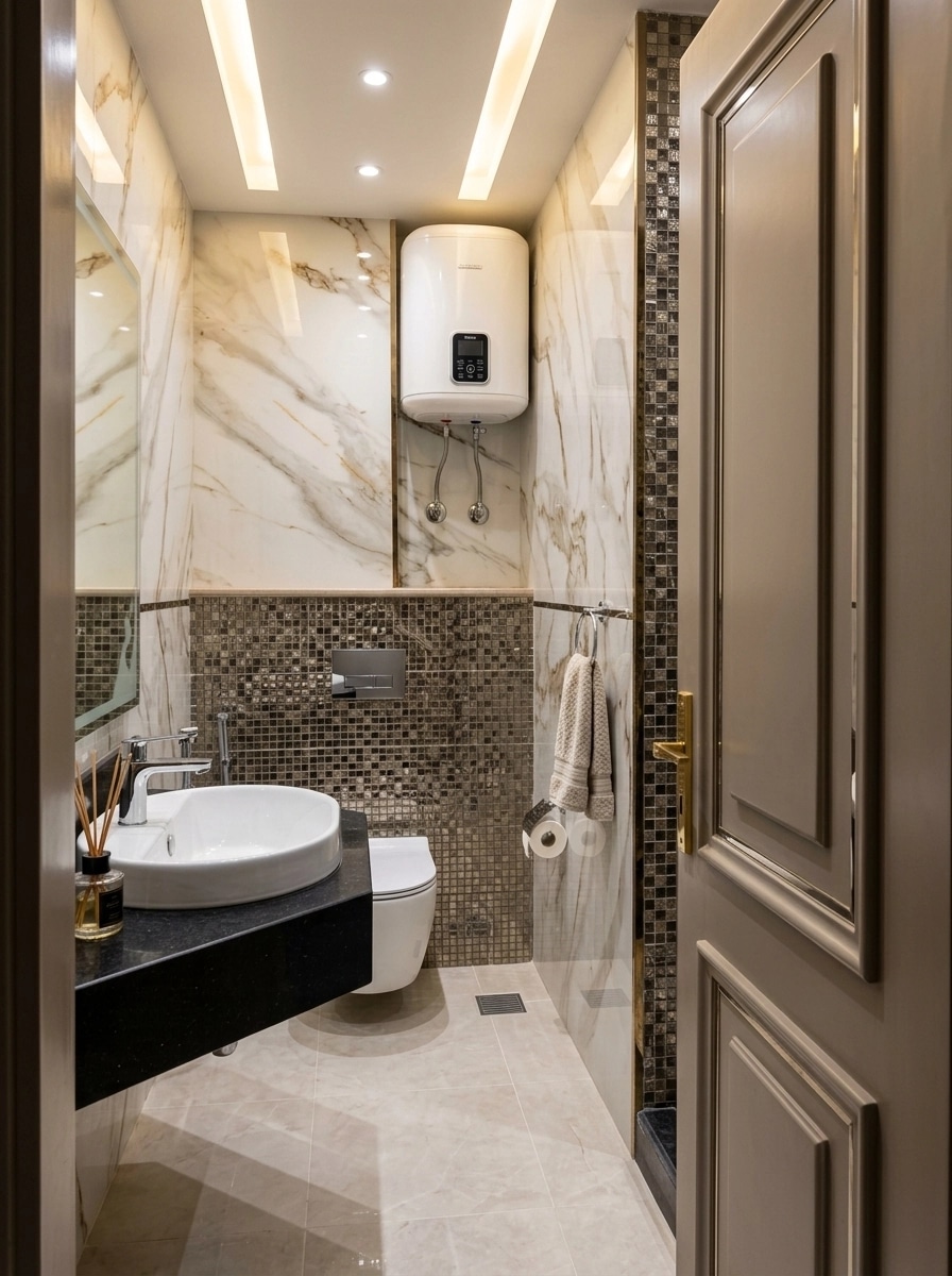 Bathroom interior in Contemporary style — photo by GenRoom AI