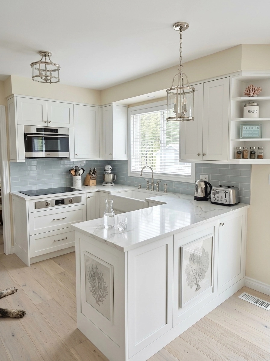 Coastal / Hamptons Kitchen design — interior photo by GenRoom AI