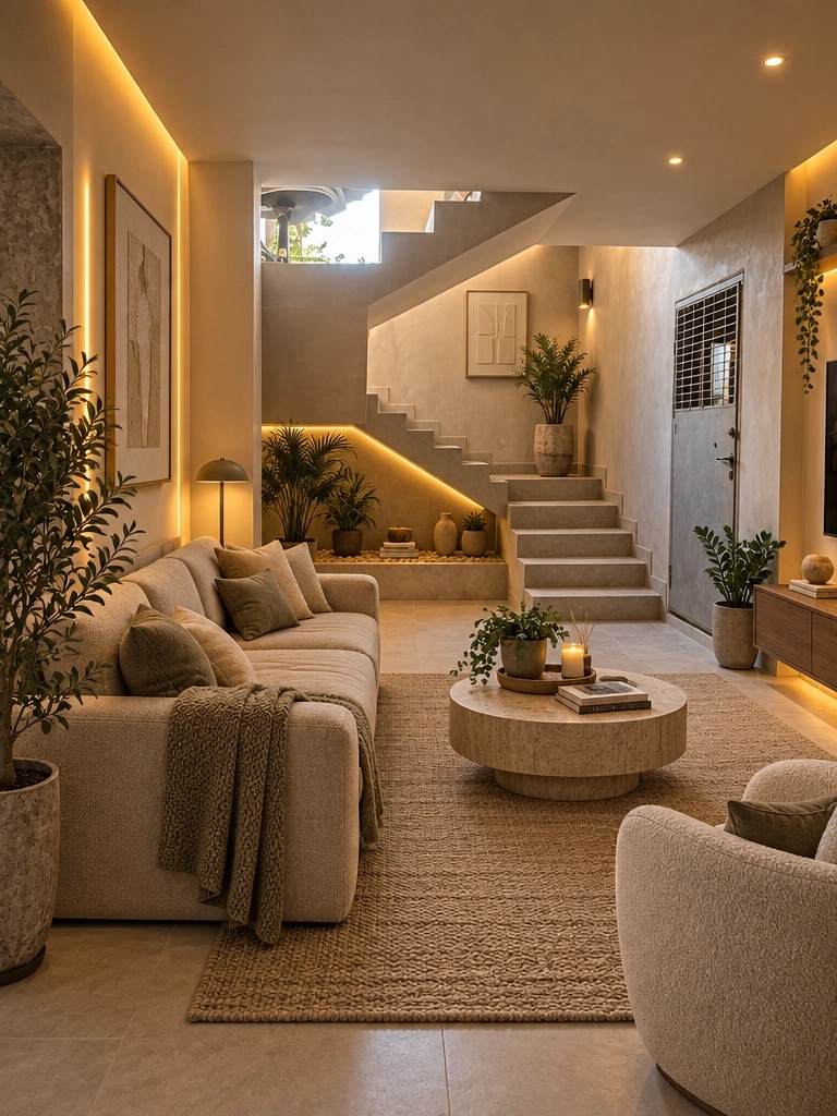 Interior design in Minimalism style — Living Room by GenRoom AI