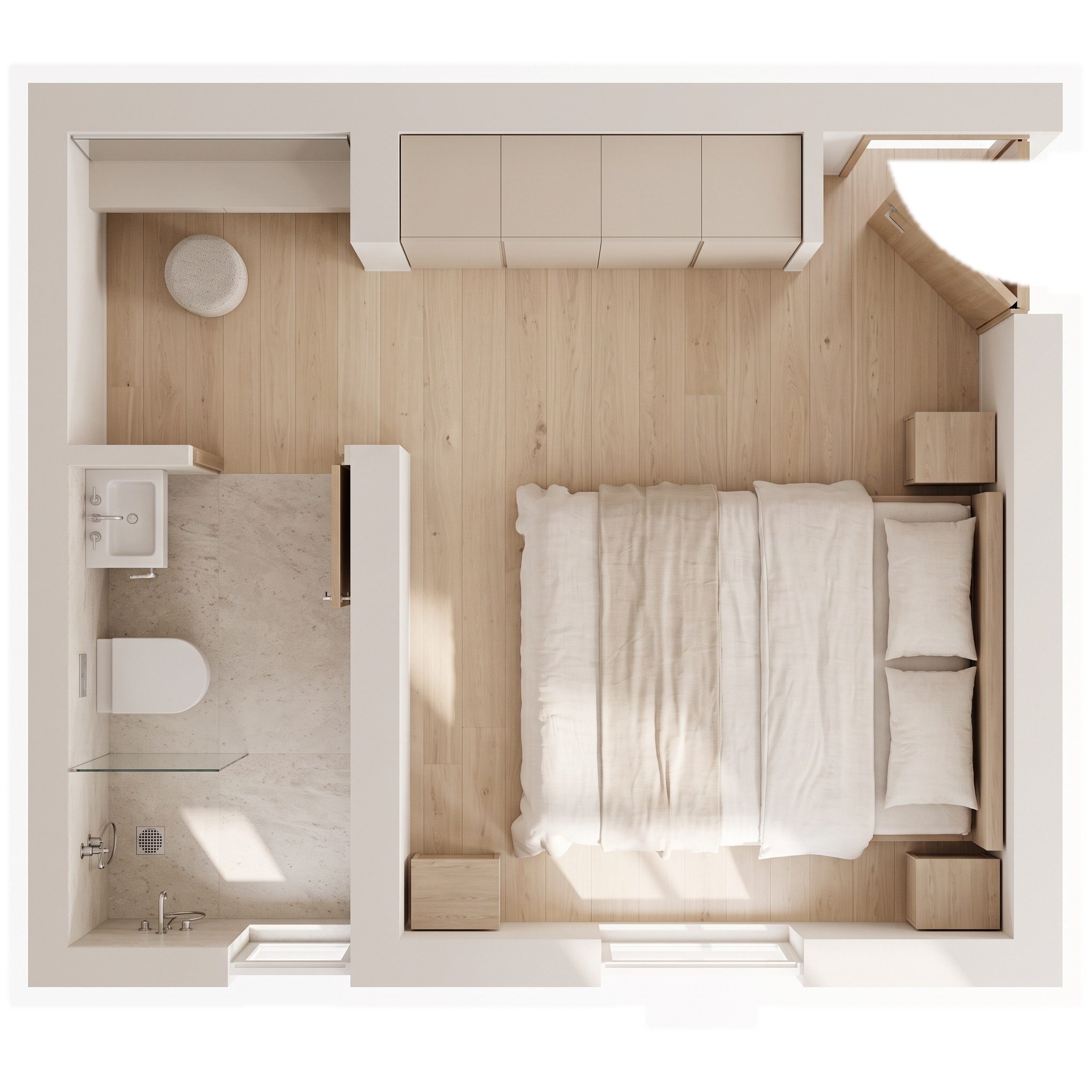 Interior design in Minimalism style — Living Room by GenRoom AI