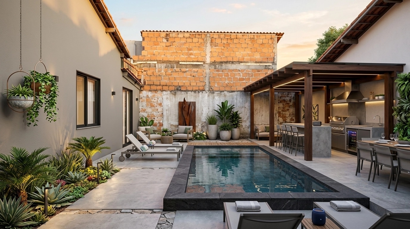 Landscape design in Contemporary Yard style — Yard by GenRoom AI