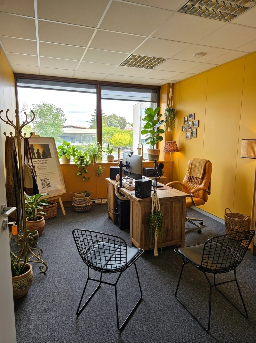 Bohemian Office design — interior photo by GenRoom AI
