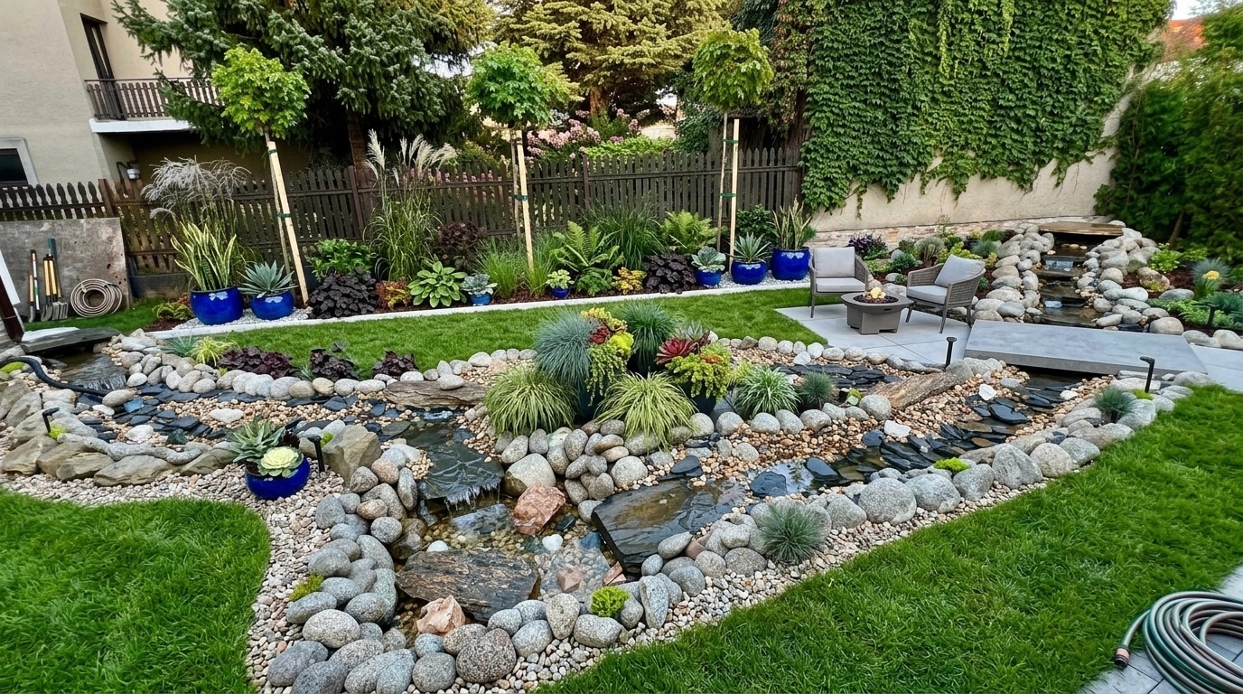 Contemporary Yard Yard design — yard photo by GenRoom AI