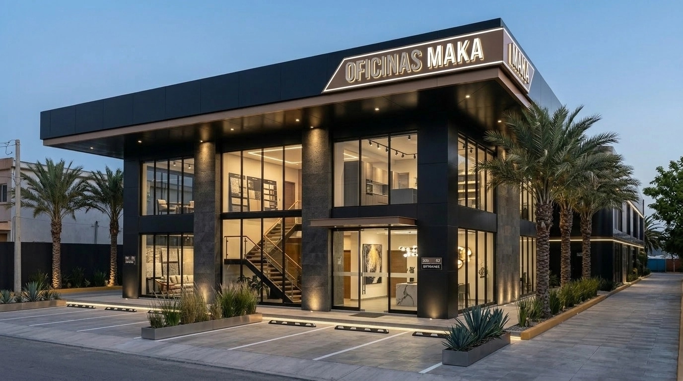 Facade design in Blacktec Facade style — Facade by GenRoom AI