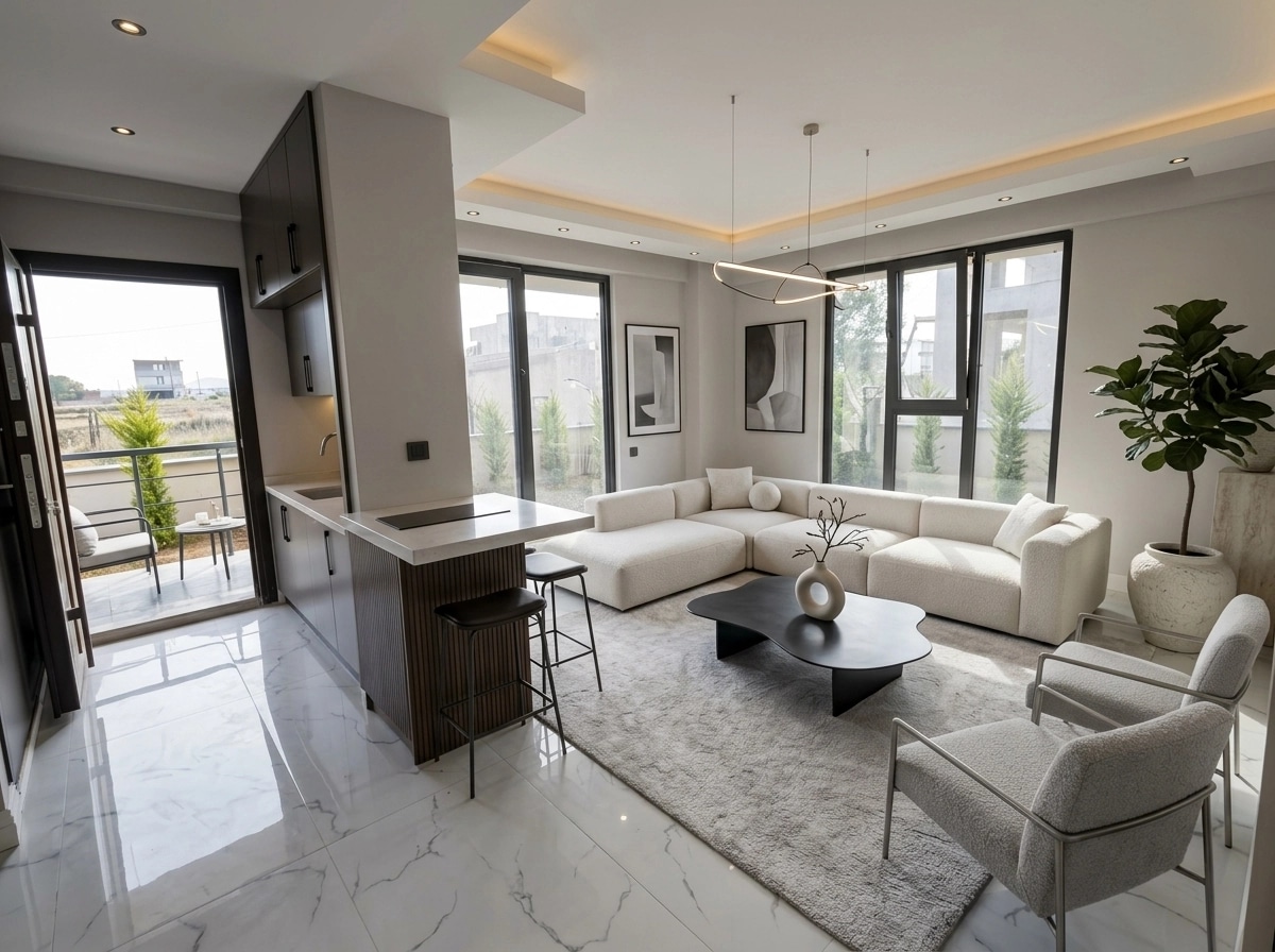 Minimalism Living Room design — interior photo by GenRoom AI