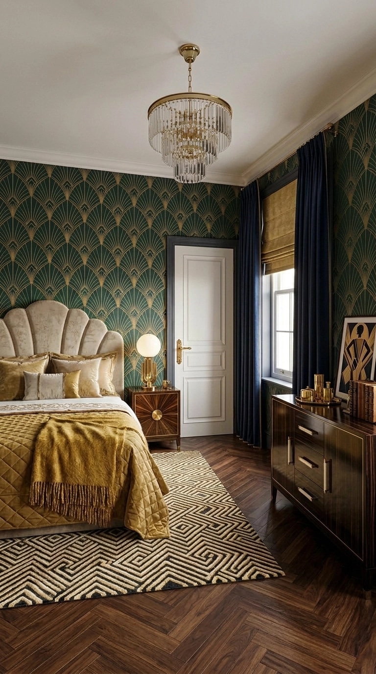 Art Deco Yatak Odası design — interior photo by GenRoom AI