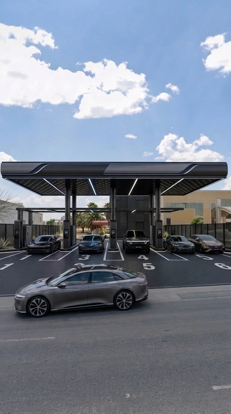 Facade design in Blacktec Facade style — Facade by GenRoom AI