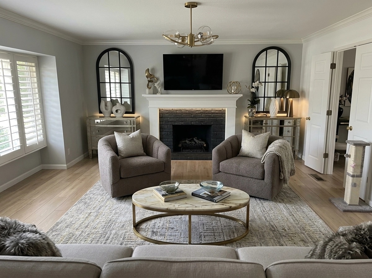 Interior design in Contemporary style — Living Room by GenRoom AI
