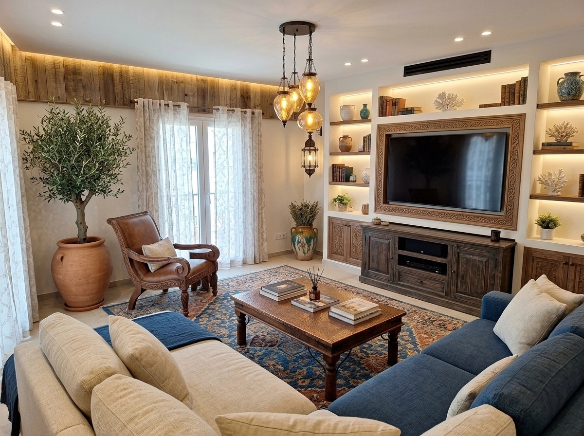 Interior design in Mediterranean style — Living Room by GenRoom AI
