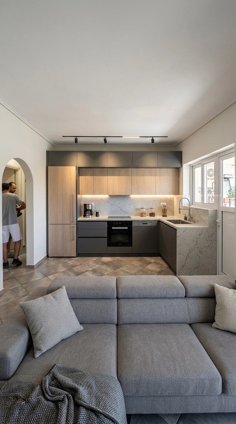 Kitchen interior in Contemporary style — photo by GenRoom AI