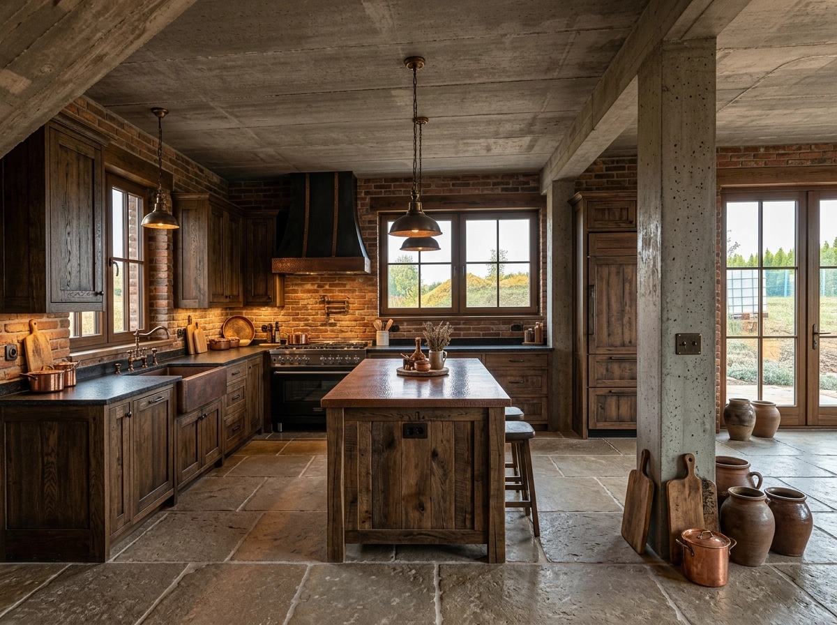 Interior design in Rustic style — Kitchen by GenRoom AI